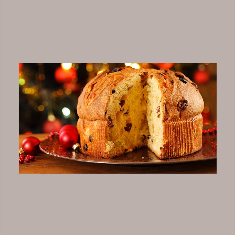 Scatola Porta Panettone Basso da 1 Kg in Cartoncino Avana grafica Cuore 245x245H180mm 5 pezzi [c9ba2905]