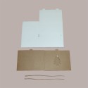 5 Pz Scatola per Confezione Regalo Porta Panettone Basso in Cartoncino Avana grafica Albero 245x245H180mm [3c9f110a]