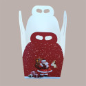 Scatola Porta Panettone Alto 1 Kg in Cartoncino Rosso con Grafica Babbo Natale 20x20x18 cm Confezione 10 Pz [2edca419]