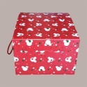 Scatola per Confezione Regalo in Cartoncino Rosso grafica Topolino 290x335H195mm 5 pezzi [b847850a]