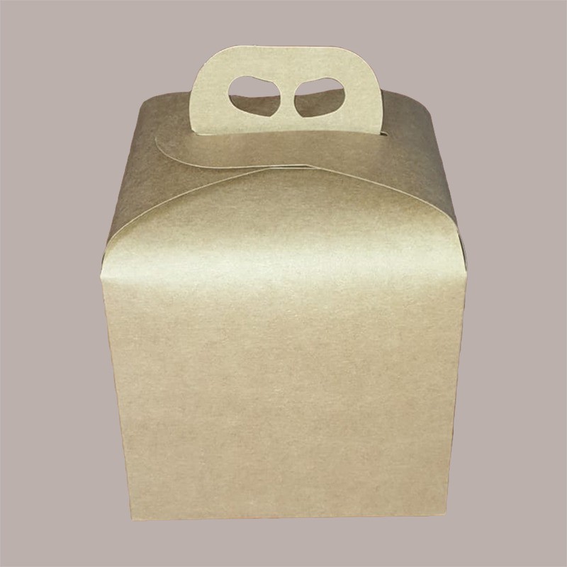 Scatola per Confezione Regalo Porta Panettone Alto da 1 Kg in Cartoncino Avana 200x200H180mm 10 pezzi [d3b41e0d]