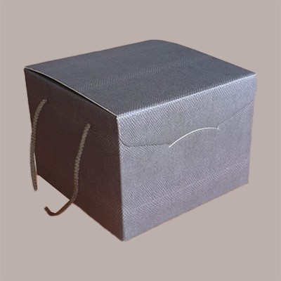 Scatola Porta Panettone Basso da 1 Kg in Cartoncino grafica Coffee con Cordini 245x245H180mm 5 pezzi [1792b1f6]