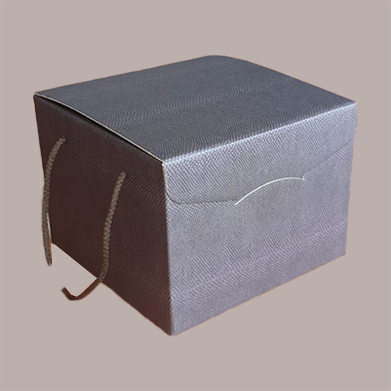 Scatola Porta Panettone Basso da 1 Kg in Cartoncino grafica Coffee con Cordini 245x245H180mm 5 pezzi [1792b1f6]