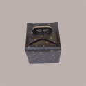 Scatola per Confezione Regalo Porta Panettone Alto da 1 Kg in Cartoncino Nero grafica Stelle Oro 200x200H180mm 10 pez [172cc97d]