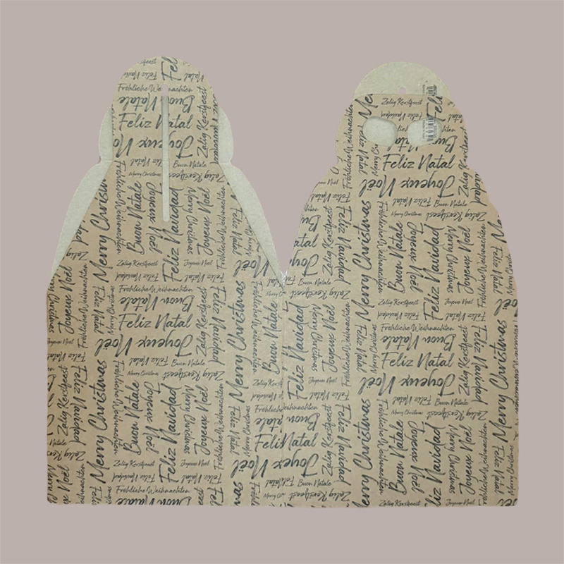 Scatola per Confezione Regalo Porta Panettone Alto da 1 Kg in Cartoncino Avana grafica Natale Words 200x200H180mm 10  [a9f7d0c0]