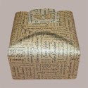 Scatola per Confezione Regalo Porta Panettone Basso da 1 Kg in Cartoncino Avana grafica Natale Words 245x245H130mm 10 [1a778d3a]
