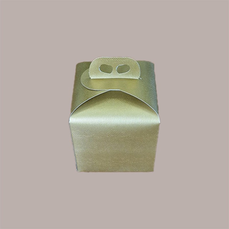 Scatola Porta Panettone Alto da 1 Kg in Cartoncino grafica Skin Oro 200x200H180mm 10 pezzi [dcd365db]