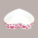 20 Pz Stampo Forma Cottura in Carta Forno a Forma di piccolo Cuore Bianco e Rosso da 100 g Usa e Getta 129x135H35mm [9ad6be24]