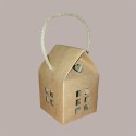 Casetta in Cartoncino Avana con Cordini 80x80H75mm 20 pezzzi [4d2ee0f2]