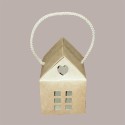 Casetta in Cartoncino Avana con Cordini 80x80H75mm 20 pezzzi [9408a3ff]