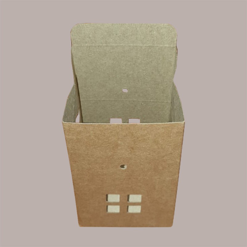Casetta in Cartoncino Avana con Cordini 80x80H75mm 20 pezzzi [264525e5]