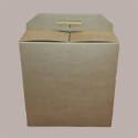 Scatola per Confezione Regalo Natale Porta Panettone Bottiglia Valigetta Media in Cartoncino Avana liscio 330x250H350 [b6d5c526]