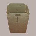 Scatola per Confezione Regalo Natale Porta Panettone Bottiglia Valigetta Media in Cartoncino Avana liscio 330x250H350 [01c80422]