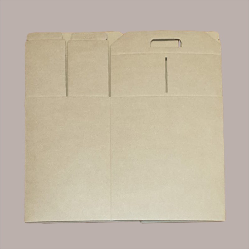 Scatola per Confezione Regalo Natale Porta Panettone Bottiglia Valigetta Media in Cartoncino Avana liscio 330x250H350 [0498433c]