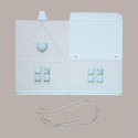Casetta in Cartoncino Rosa con Cordini per Panettone Basso da 1 Kg 245x245H150mm 5 Pezzi [c0a24c1b]