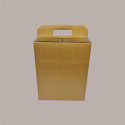 Scatola per Confezione Regalo Natale Porta Panettone Bottiglia Valigetta grande Cartoncino grafica Skin Oro 430x240H3 [09667877]
