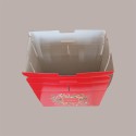 Scatola per Confezione Regalo Natale Porta Panettone Bottiglia Valigetta Grande Carta Rosso Merry Christmas 430x240H3 [263e85bb]