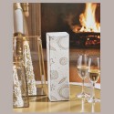 Scatola per Confezioni Regalo Porta Panettone Maxi Esagonale in Carta Grafica White Segreto con Cordini 300x300x240mm [a39c83b2]