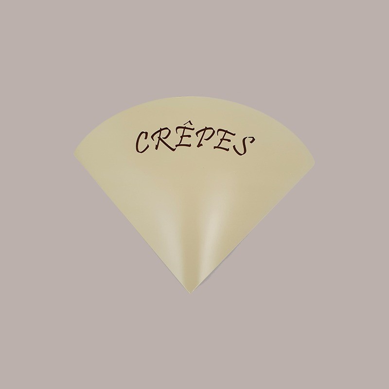 Porta Crepes in Cartoncino Politenato 1/4 Asporto Food 250 Pezzi [b515a9a2]