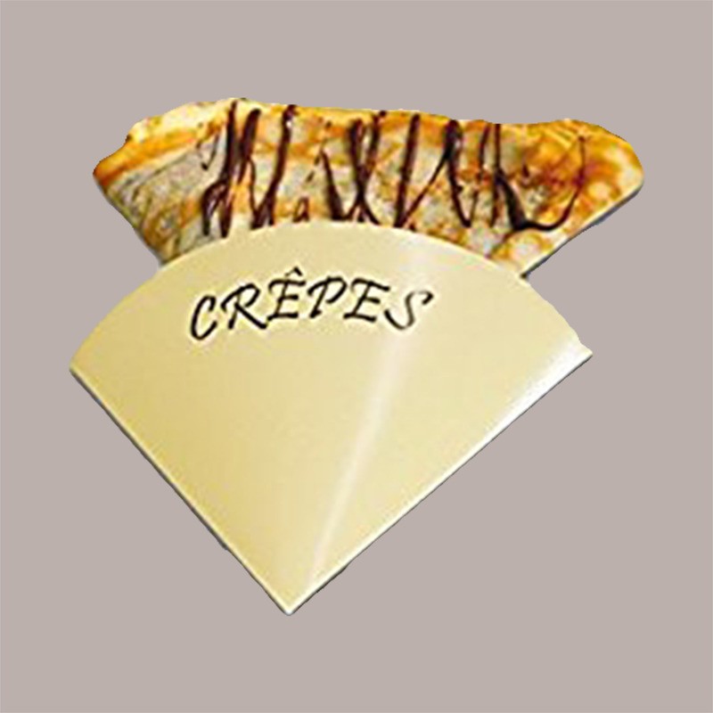 Porta Crepes in Cartoncino Politenato 1/4 Asporto Food 250 Pezzi [0ccc270e]