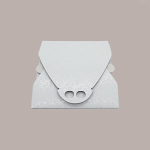 5 Pz Scatola Porta Torta Cartoncino Bianco Damascato 50x50H7cm [8d9a2b42]