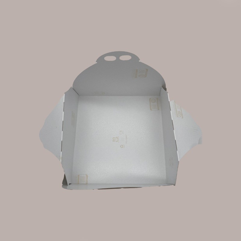Scatola Porta Torta Cartoncino Bianco Damascato 50x50H7cm 5 Pezzi [3fd7ad58]