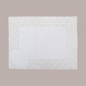50 Pz Pizzi in Carta Bianchi Rettangolari antigrasso Centrini Smerlati 35x45cm [3344f63a]