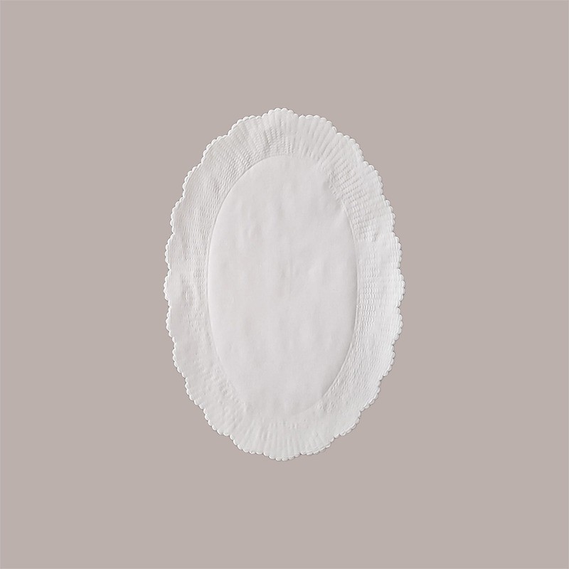 Sottofritti Ovali Carta Bianca Goffrati Antigrasso 30x45cm 500 pezzi [718ec048]
