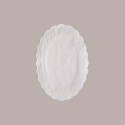 500 Pezzi Sottofritti Ovali Carta Bianca Goffrati Antigrasso 30x45cm [718ec048]