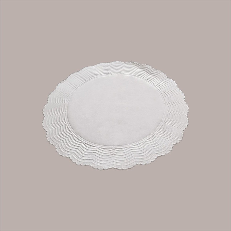500 Pezzi Sottofritti Rotondi Carta Bianca Goffrati Antigrasso Dm21cm [e626d793]