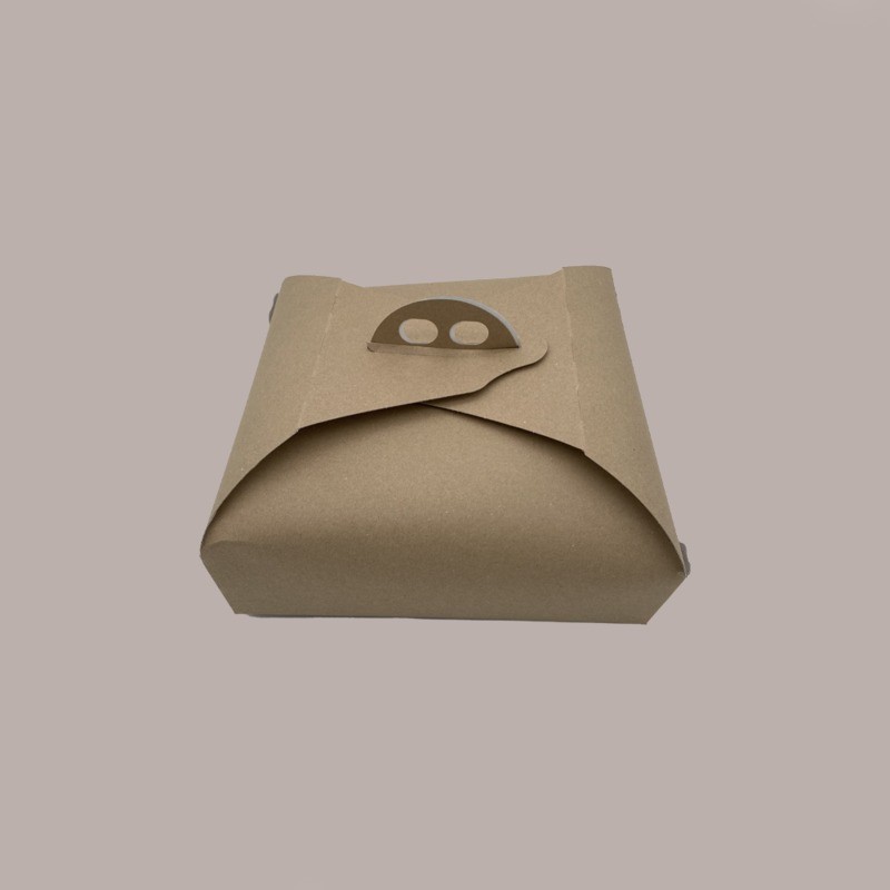 Scatola Porta Torta in Cartoncino Avana Ecolife 23x23H7cm 10 Pezzi [225af5b4]