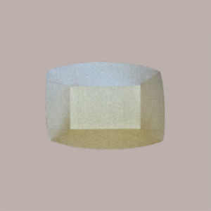 125 Pz Vassoio Alto a Forma di Barchetta in Cartoncino Avana 17oz 170x120H40mm [846b9b1f]