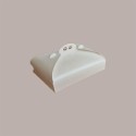 Scatola Porta Torta Rettangolare Grande Cartoncino Bianco grafica effetto pelle 40x50H10cm 5 Pezzi [649d620a]