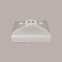 5 Pz Scatola Porta Torta Rettangolare Grande Cartoncino Bianco grafica effetto pelle 45x55H10cm [af50f203]
