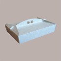 Scatola Porta Paste Dolci in Cartoncino Avorio Damascato 21x15H6cm 20 Pezzi [9f0fbffa]