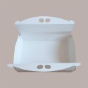 20 Pz Scatola Porta Paste Dolci in Cartoncino Avorio Damascato 29x21H6cm [90bc9164]
