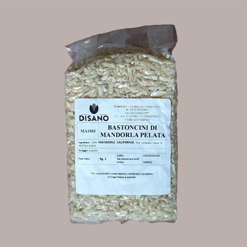 1 Kg Bastoncini di Mandorla Pelata Ideali per Torte e Dolci [578d0563]