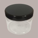 5 Pz Vaso Barattolo Pet Trasparente 500 Ml + Coperchio Nero Lucido Ideale per Gelato [b95cbca3]