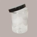 10 Pz Vaso Barattolo Pet Trasparente 300 Ml + Coperchio Nero Lucido Ideale per Gelato [fde828a0]