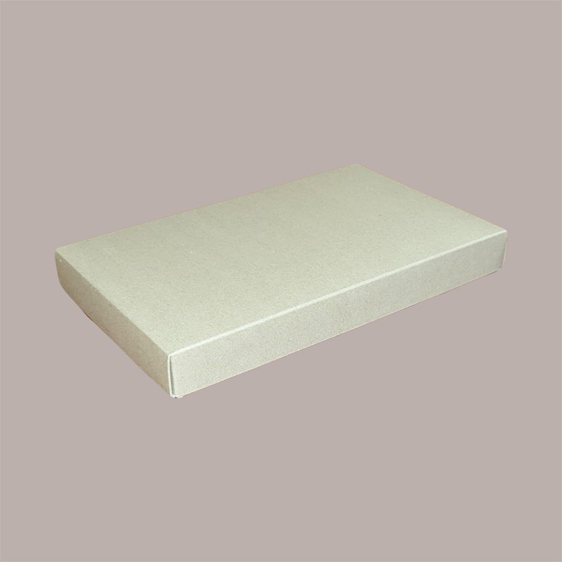 Scatola Porta Cioccolatini Dolce Cornice in Carta Avana Ecolife + Inserto Oro  17x27H3cm 5 pezzi [8ad271fe]