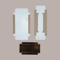 Scatola Porta Cioccolatini Dolce Cornice in Carta Avana Ecolife + Inserto Oro  17x27H3cm 5 pezzi [389ff7e4]