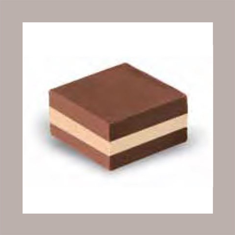 Scatola Porta Cioccolatini Dolce Cornice in Carta Avana Ecolife + Inserto Oro 13x27H3cm 10 pezzi [325a7b1d]