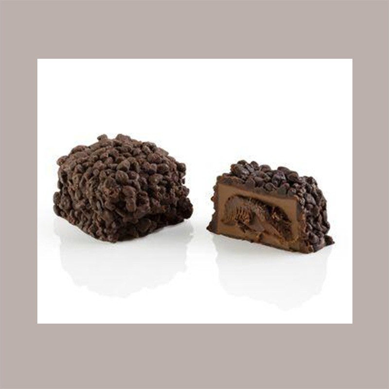 Scatola Porta Cioccolatini Dolce Cornice in Carta Avana Ecolife + Inserto Oro 13x27H3cm 10 pezzi [8547ba19]