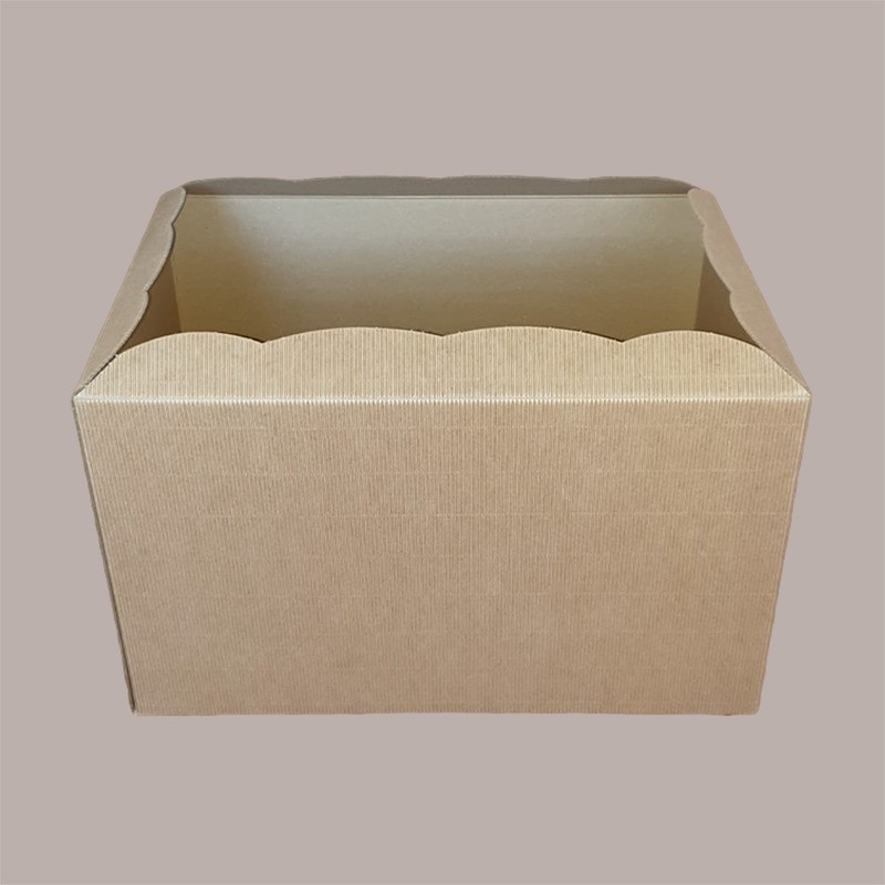 2 Pz Scatola per Confezione Regalo Baule+Coperchio Carta Onda Avana 400x285H240 mm [a710f98d]
