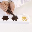 1 Pz Set 2 Stampi GEL06 PATA con 50 Stecchi in Legno per Gelato Impronta Zampetta 89x84H24 mm [3822da3f]