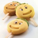 Set 2 Stampi GEL07 MR.FUNNY con 50 Stecchi in Legno per Gelato Smile Dm 83H22,5 mm [876d6be8]