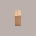 Scatola in Carta Avana Porta 2 Lattine da 5 lt di Olio 25x16x34,5 cm 10 pezzi [be651b3b]