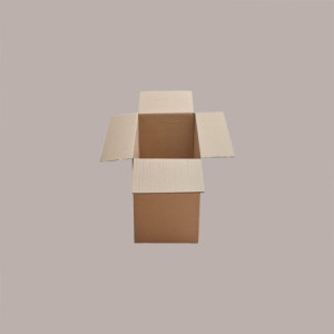 10 Pz Scatola in Carta Avana Porta 2 Lattine da 5 lt di Olio 25x16x34,5 cm [bb355c25]