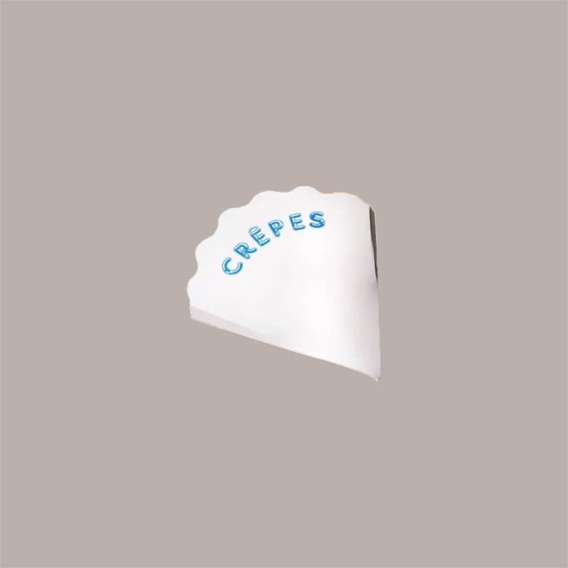 Porta Crepes in Cartoncino Teso Bianco e Interno Oro 1/4 Asporto Food 250 pezzi [17be0c47]