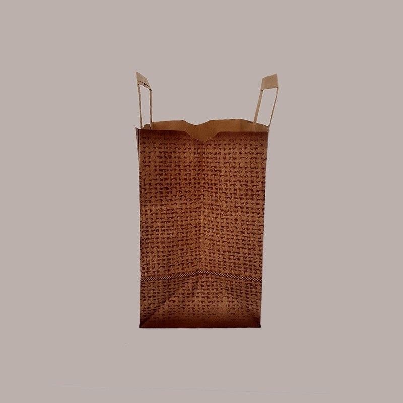 50 Pz Borsa Carta Base Larga Avana Eco Grafica Juta 26+17H27cm [e2f9a52e]